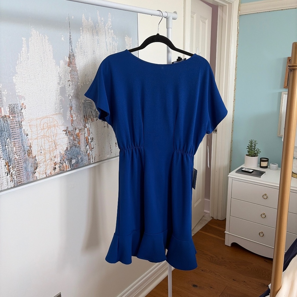 Blue business dress